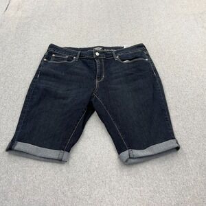 Levi's Shorts Womens 20W Blue Denim Modern Skinny Shorts Roll Tab Stretch
